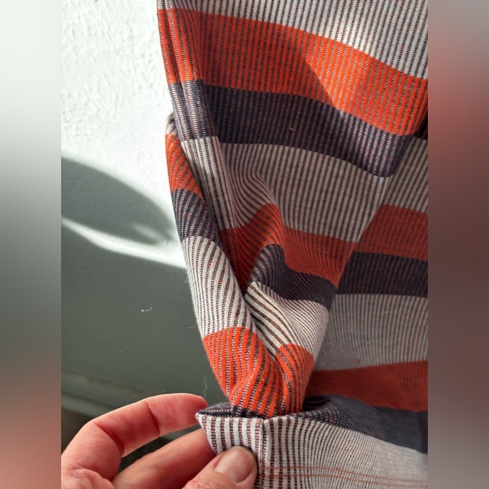 LOFT Striped Sleeveless Cowl Neck Maxi Dress Medium - Picture 6 of 13